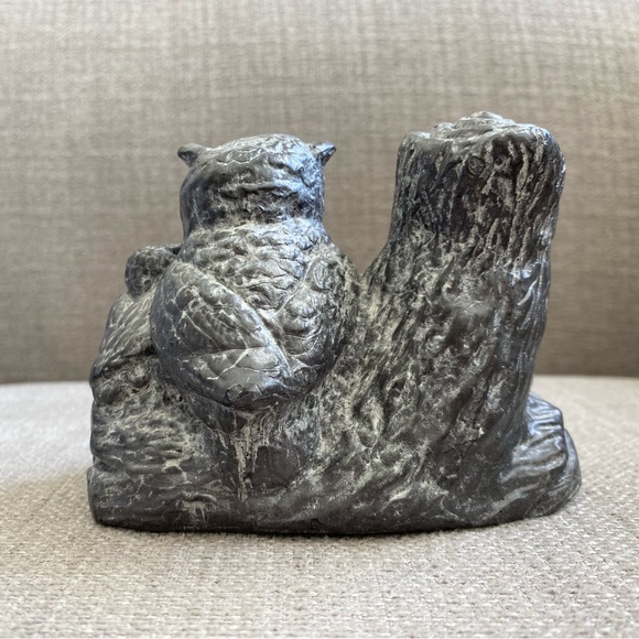 Vintage Soapstone Owls by Al Wolf - Picture 4 of 4
